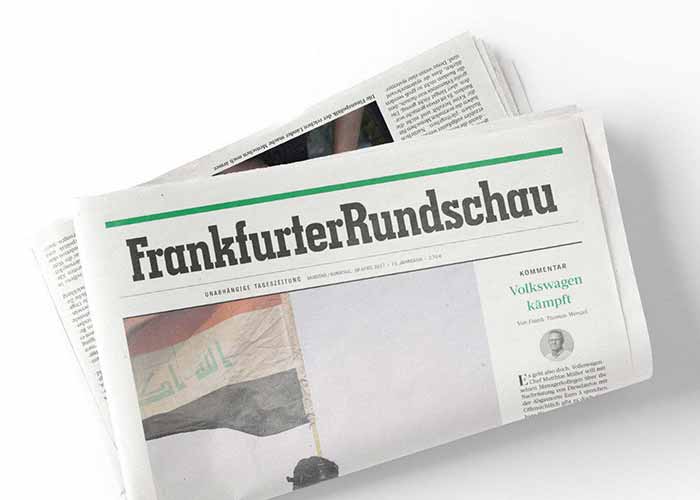 Seite der Zeitung Frankfurter Rundschau